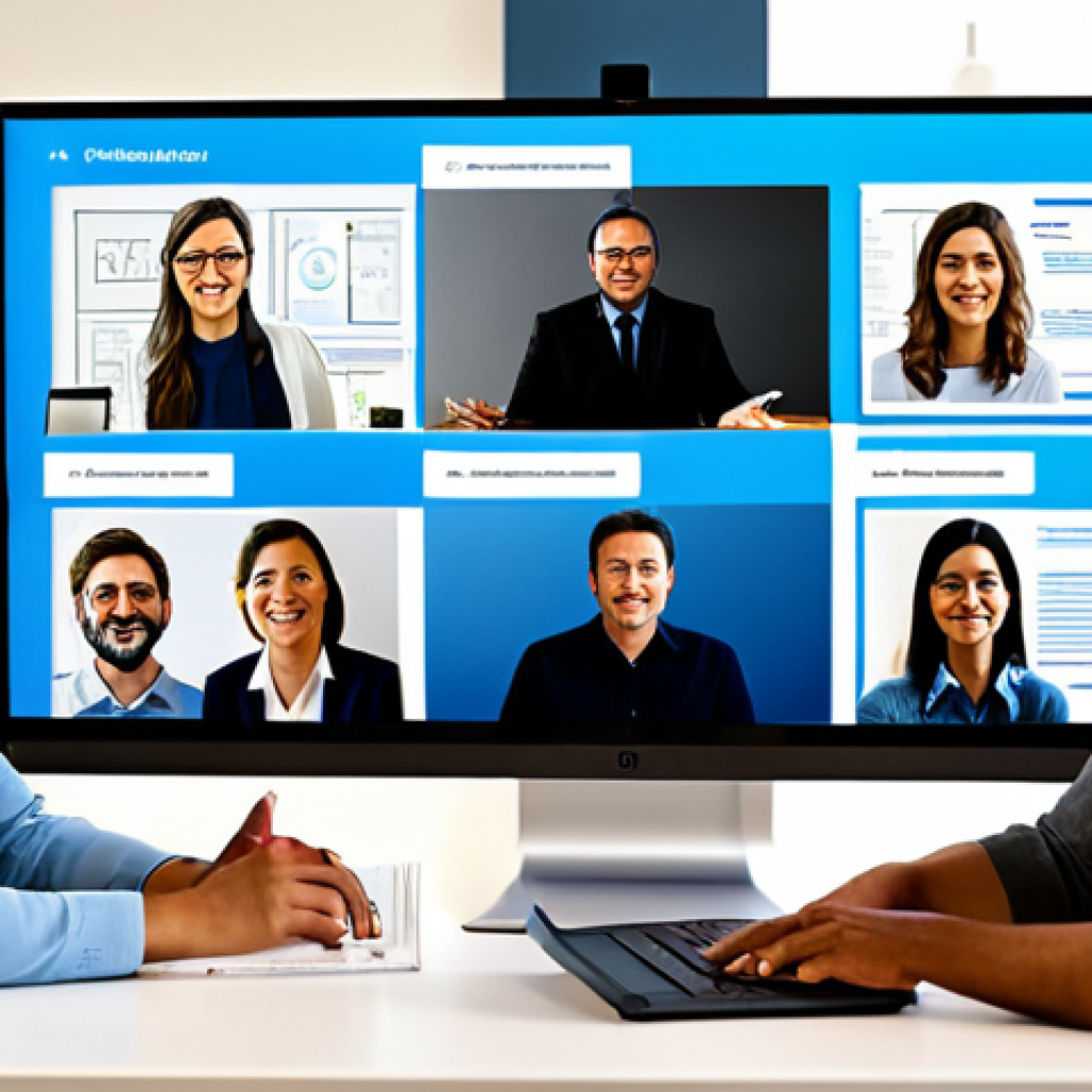 **

"A diverse team collaborating virtually in a modern, bright online meeting space. Each person is fully clothed in professional attire, participating actively in the discussion. The virtual meeting platform displays data charts and project timelines. Background shows hints of their home offices – bookshelves, plants, and artwork. Focus on clear communication and engaged expressions. Safe for work, appropriate content, professional, family-friendly, perfect anatomy, correct proportions, natural pose, well-formed hands, proper finger count, natural body proportions, high quality, professional lighting."

**