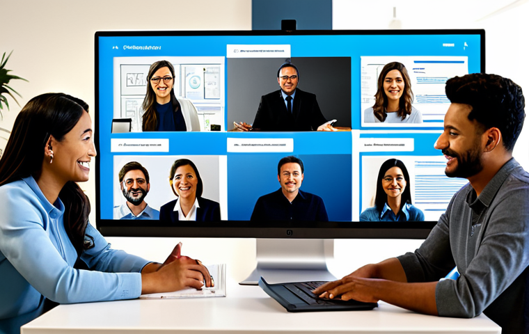 **
"A diverse team collaborating virtually in a modern, bright online meeting space. Each person is fully clothed in professional attire, participating actively in the discussion. The virtual meeting platform displays data charts and project timelines. Background shows hints of their home offices – bookshelves, plants, and artwork. Focus on clear communication and engaged expressions. Safe for work, appropriate content, professional, family-friendly, perfect anatomy, correct proportions, natural pose, well-formed hands, proper finger count, natural body proportions, high quality, professional lighting."
**