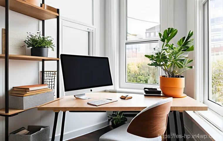 리모트 퍼스트 조직의 디지털 트랜스포메이션 - **Prompt 1: The Personalized, Ergonomic Home Office for Focused Productivity**
A bright, modern ...