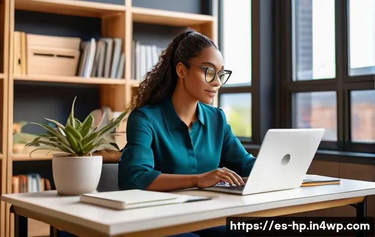 리모트 퍼스트 조직의 인재 개발 전략 - **Prompt Title: Empowered Remote Learning Journey**
A diverse young professional (30s, wearing s...