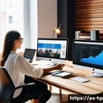 Home 20 리모트 퍼스트 조직 전환의 단계별 접근법 - A diverse remote work team engaged in a virtual meeting, each member visible in their own home offic...