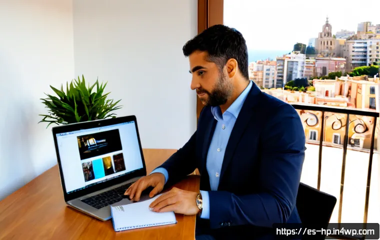 리모트 퍼스트 조직의 인재 유치 및 유지 전략 - Photorealistic remote-first hiring scene in a bright modern apartment in Barcelona, confident Spanis...